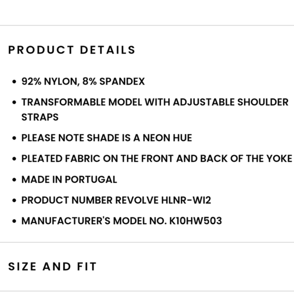 NWT Helmut Lang Double Bra Top Pink Disco XS/S - Picture 9 of 9